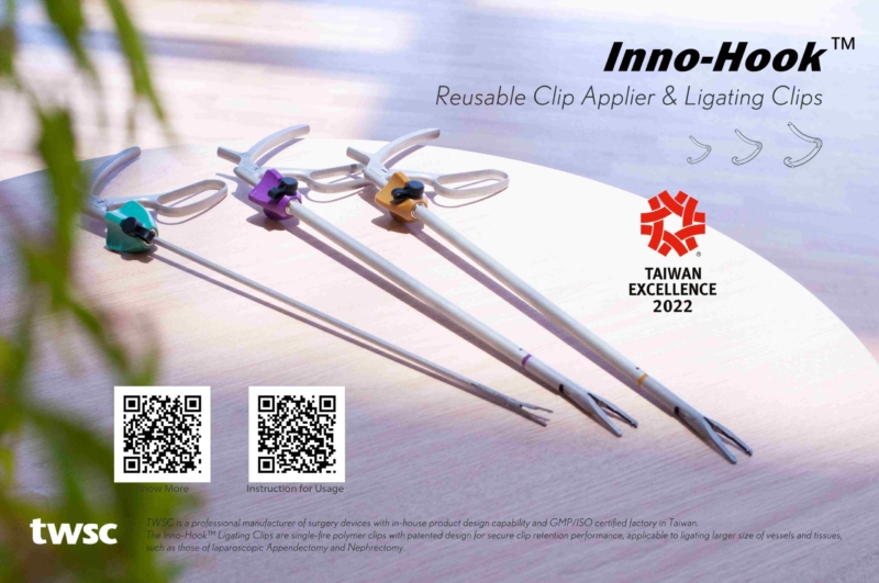 Inno-Hook Reusable Clip Applier & Ligating Clips -Taiwan Excellent 2022